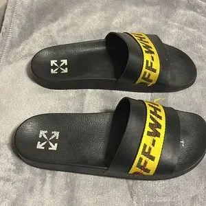 Off-White Industrial Belt Slides, size 46, Black and yellow m_64eea1cd7dfcc27def5cf126.jpg main image 2